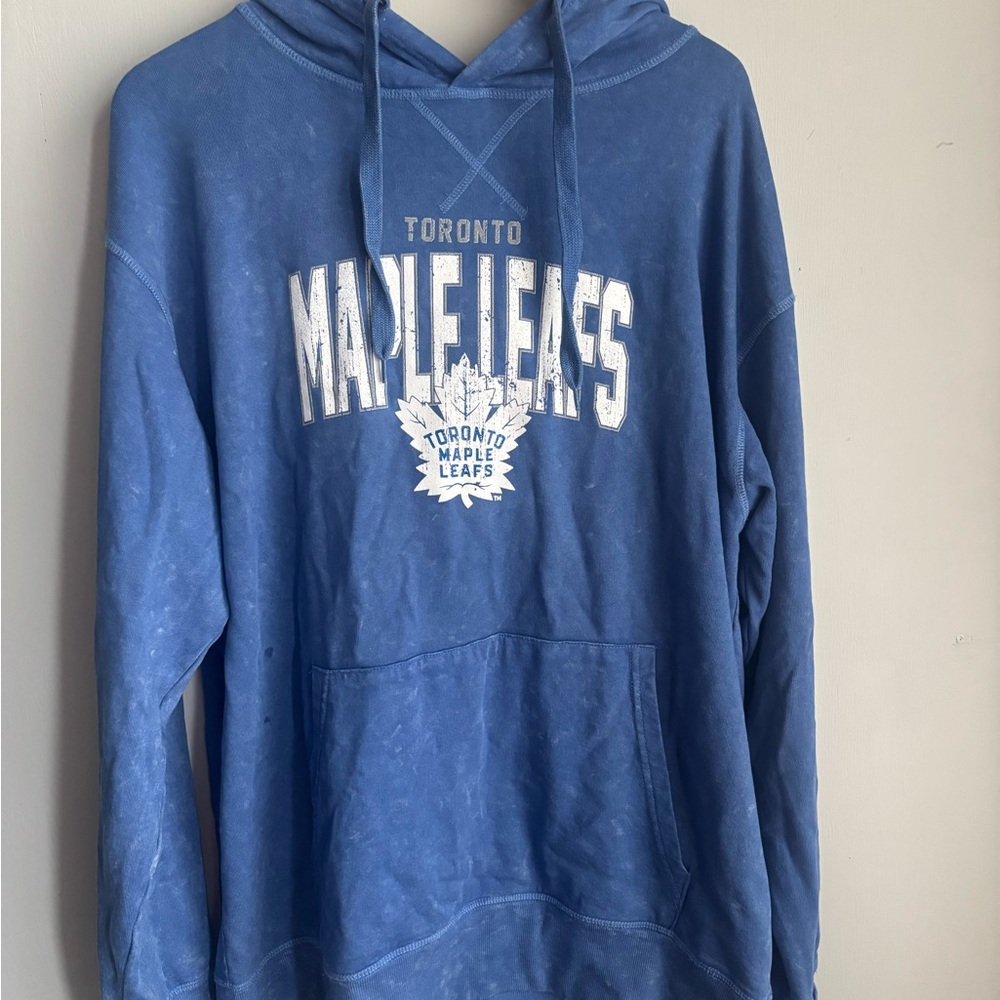 Toronto Maple Leafs Blue Hoodie- New